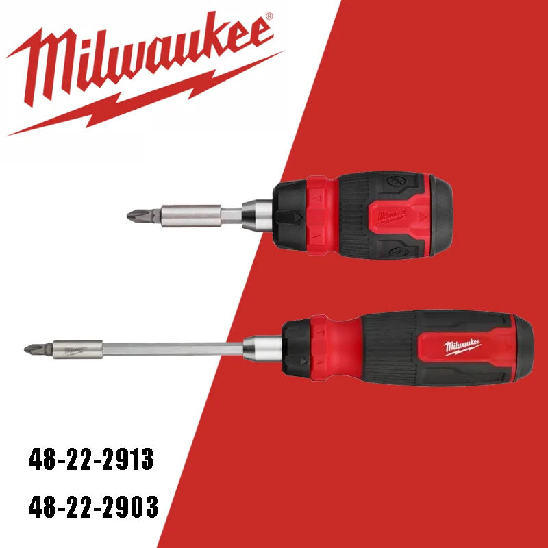 Milwaukee 48-22-2913/48-22-2903 8-in-1/14-in-1 Ratcheting Multi-Bit Screwdriver Hand Tool professional Power Tool Accessories