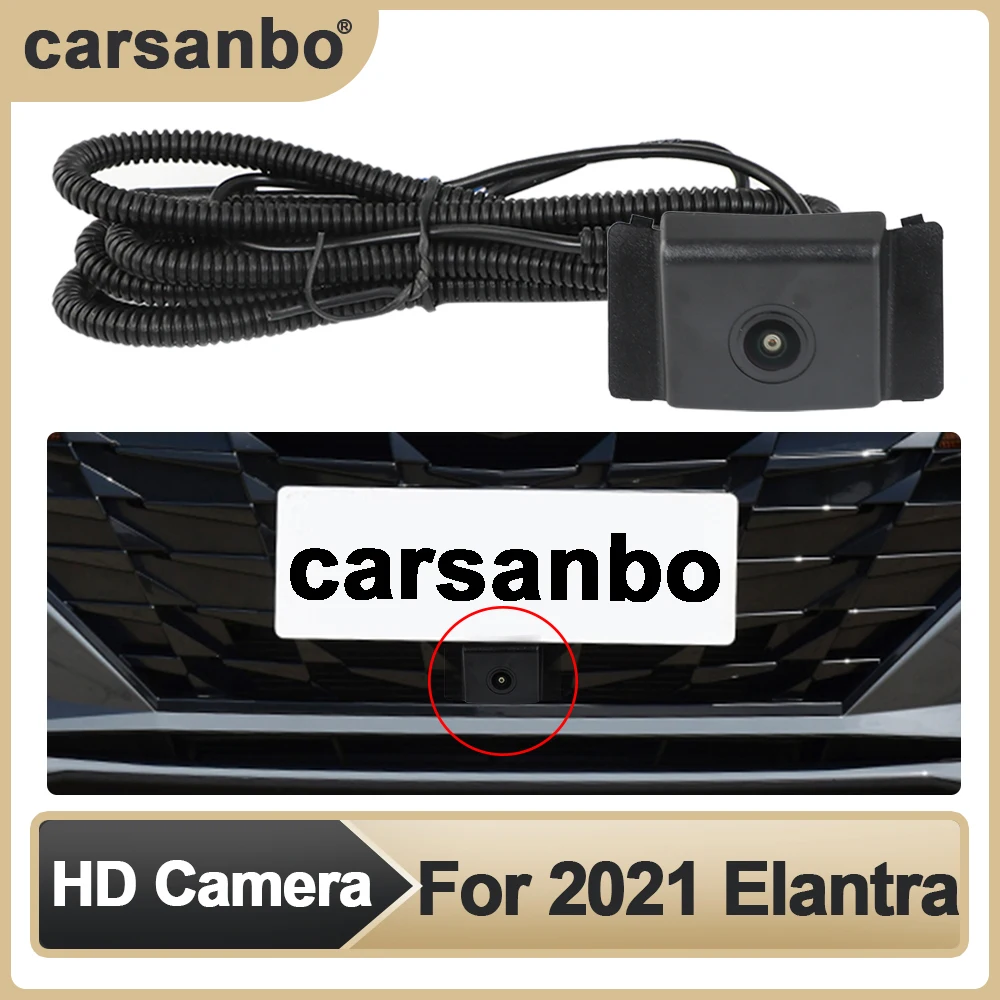 

Carsanbo Car Front View OEM Camera HD Night Vision Camera Fisheye Wide Angle 150° Parking Monitoring System for 2021 Elantra