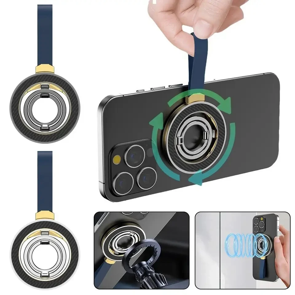 

Magnetic Phone Ring Holder Portable Foldable Bracket for Magsafe IPhone13 14 15 Pro Max Xiaomi Samsung Huawei Phone Accessories