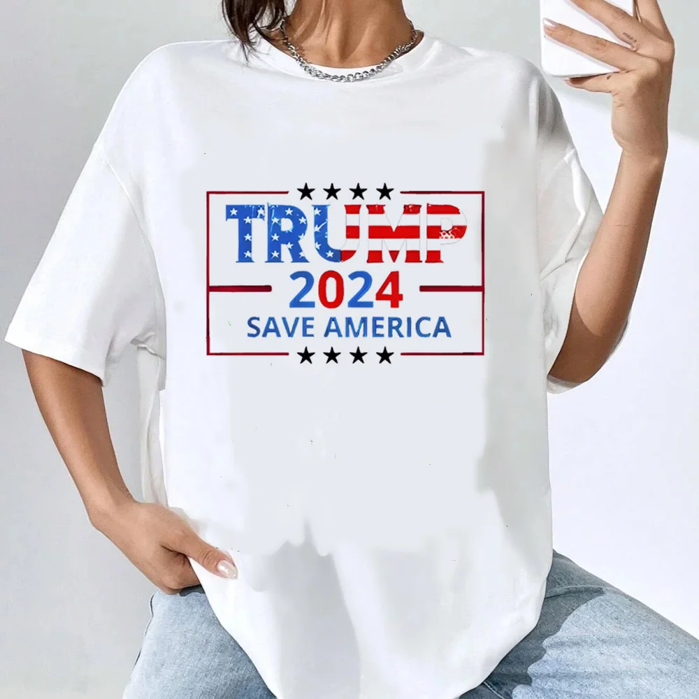 Donald Trump t-shirt girl Trendy Psychedelic Pastel Y2k 2000s hip hop t-shirt korean clothes Gothic Pop Culture 2000s Vintage