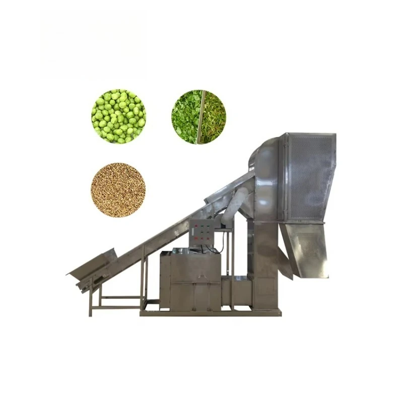 Industrial Automatic Vegetable Winnowing Separator Peeling Machine 380V High Capacity Leaf & Stem Separation