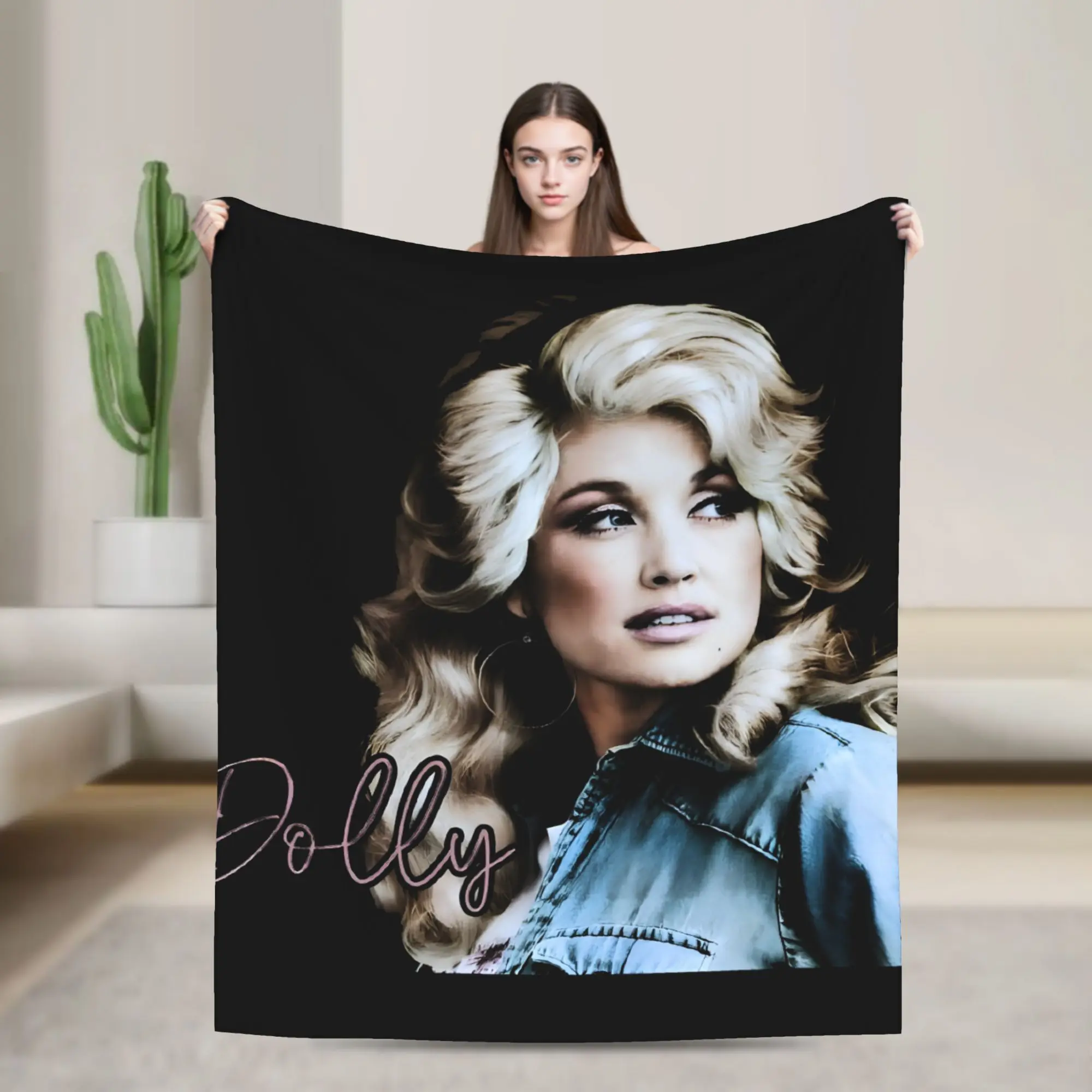 Dolly Parton Accessories Blanket Ultra-Soft Coral Fleece Plush  Throw Blankets Relax Plush Thin Quilt