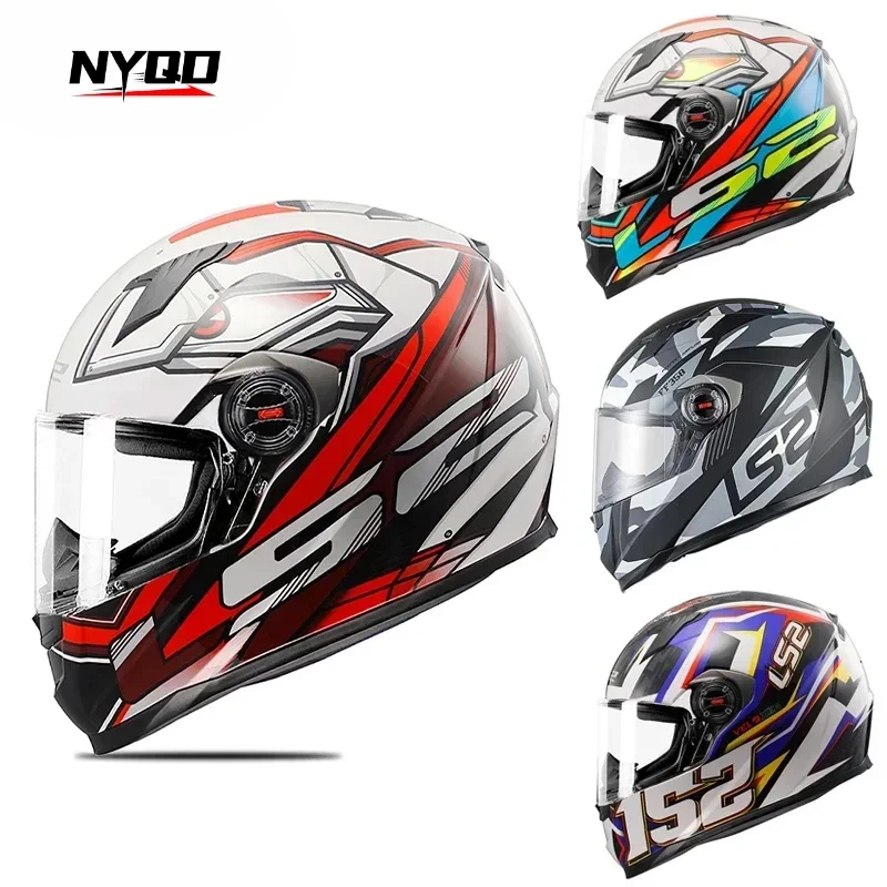 Original Full Face Motorcycle Helmet LS2 FF358 Motocross Racing Man Woman Casco Moto Casque ECE Approved 4 Star Certification