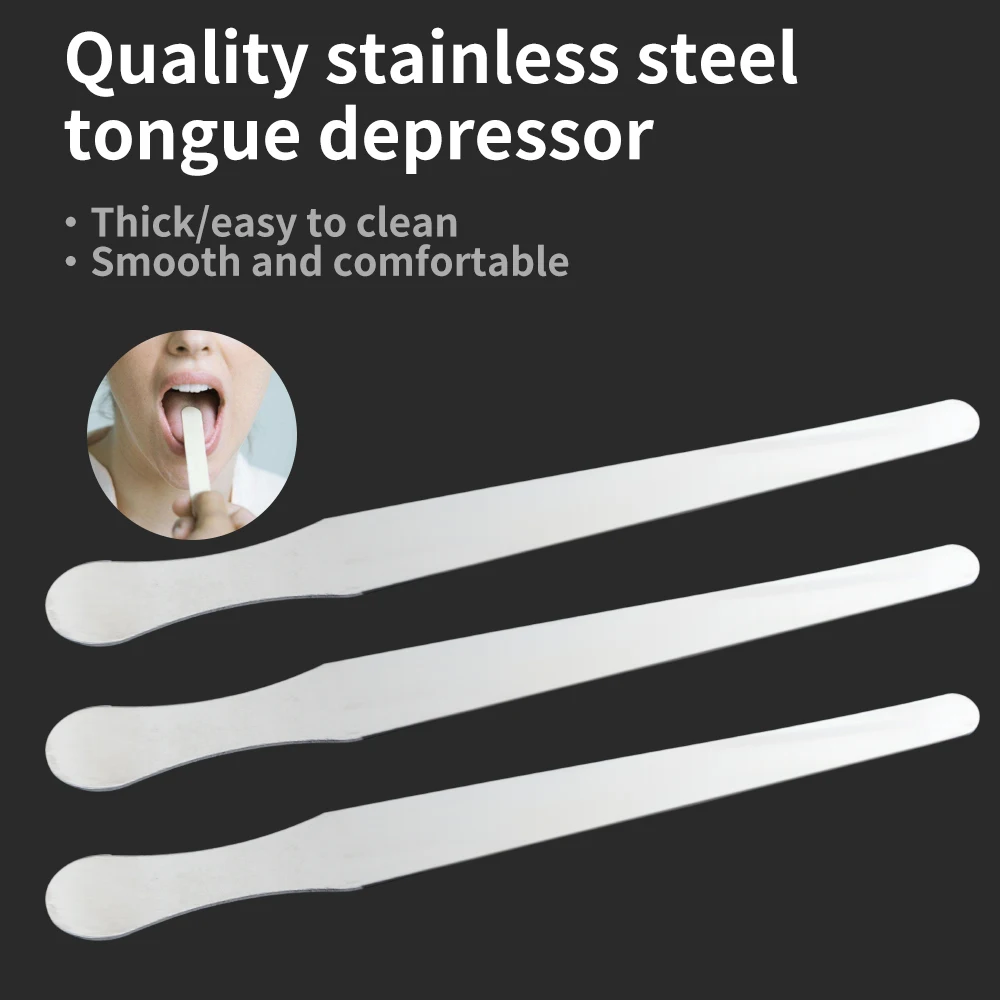 

Medical Stainless Steel Tongue Depressor Wax Spatula Tongue Depressor Sticks Kit Oral Examination Equipment Doctor Health Care