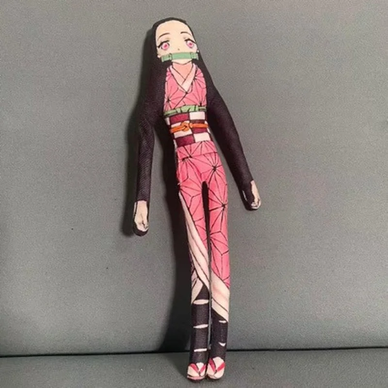 Demon Slayer Kimetsu No Yaiba Shinobu Nezuko Built-In Wire Mesh Variable Shape Plush Action Figures Dolls Collection Toys Gift