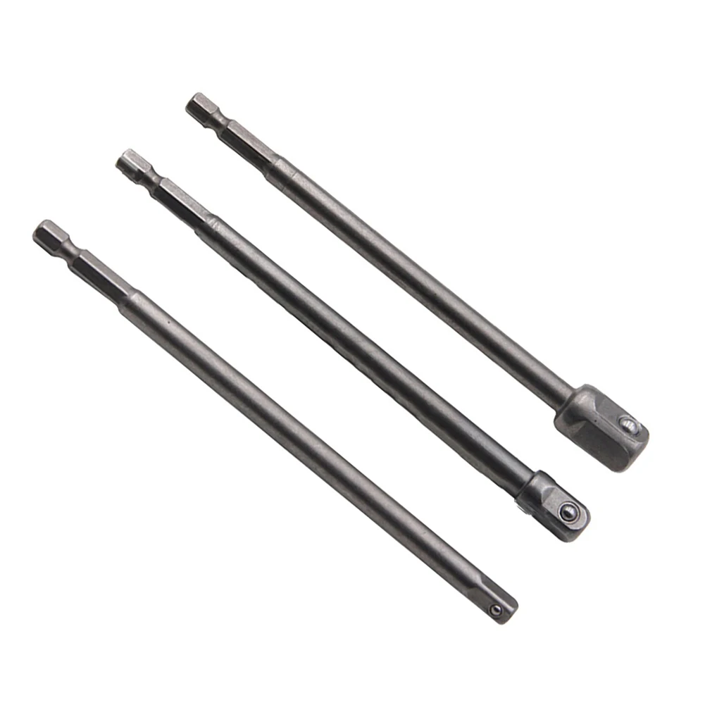 Adapter Hex Socket Handle Quick Screwdriver Drill Bit Steel Tip 1 3 Pcs 150mm Accessories Change Convert Attachment