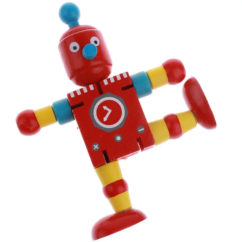 Flexibele houten poppenrobots Ontwikkelingsspeelgoed voor kinderen vanaf 3 jaar
