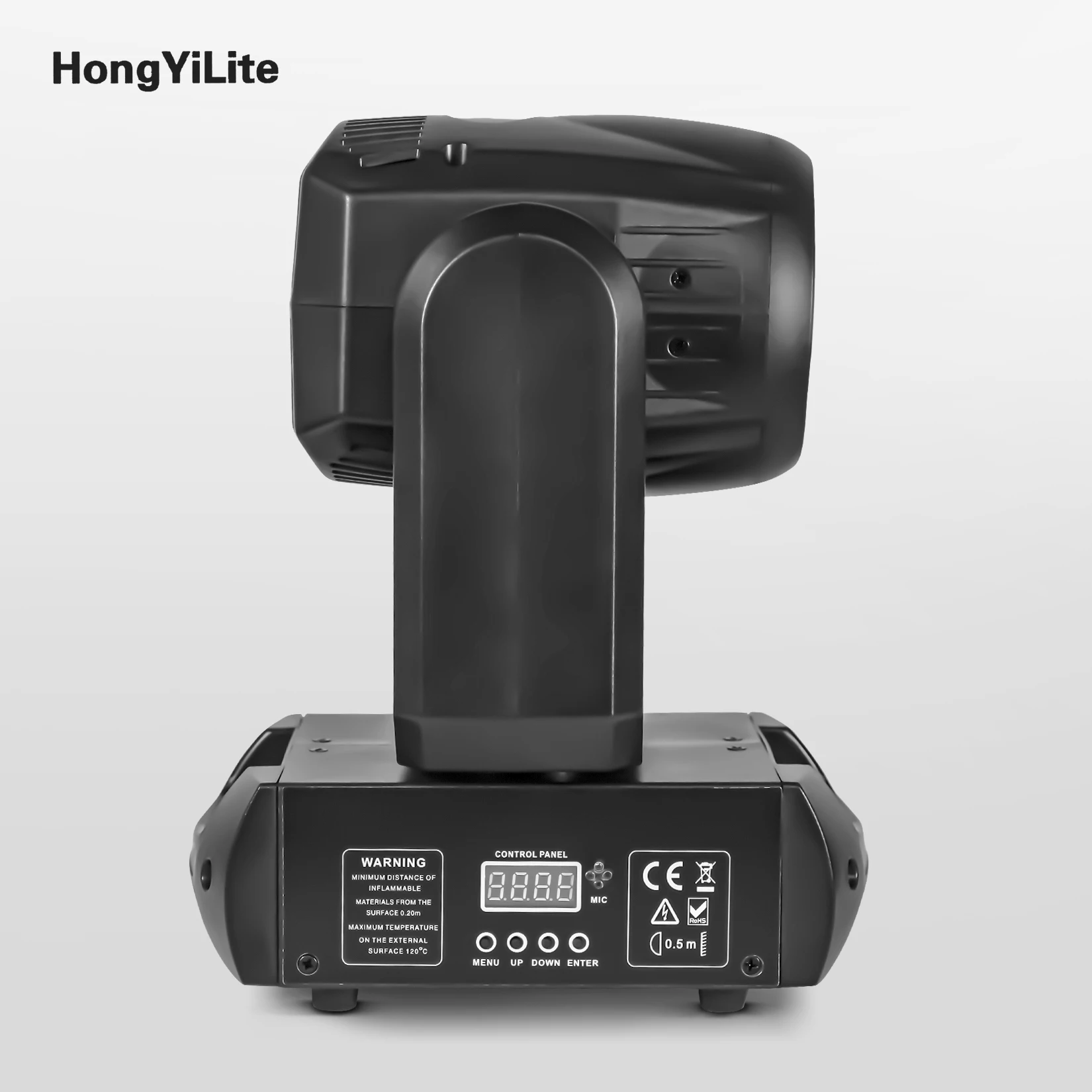 HongYiLite Mini 100W Moving Head Light 15 Gobo Wheel with Shake 8 Prism Auto/Sound Control For Nightclub Wedding Concert Church