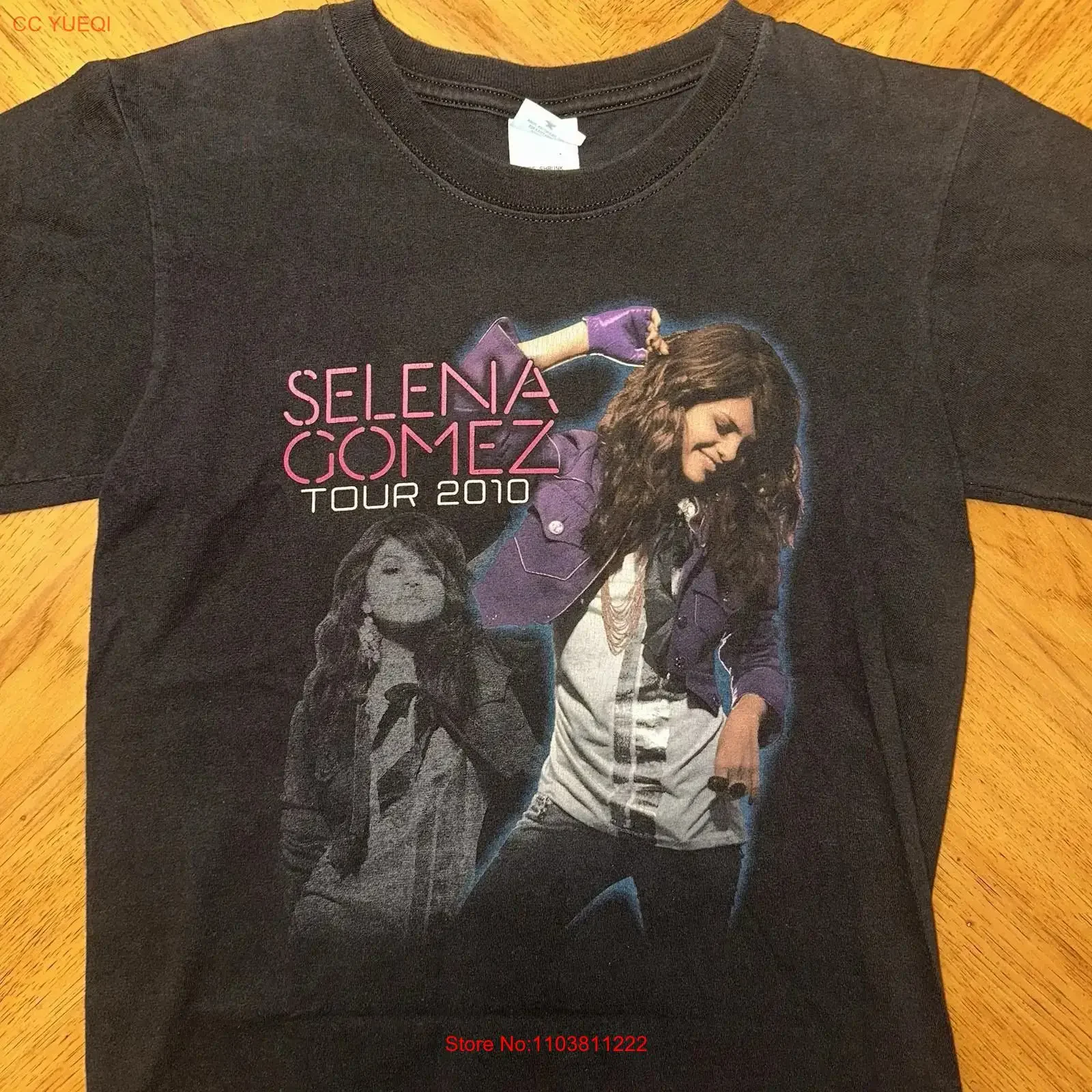Camiseta Selena Gomez Kiss Tell Tour para jóvenes y mujeres, talla XS, estampado 2010, estilo Y2K vintage, lavada, suave, gráfica, elegante, informal para hombre