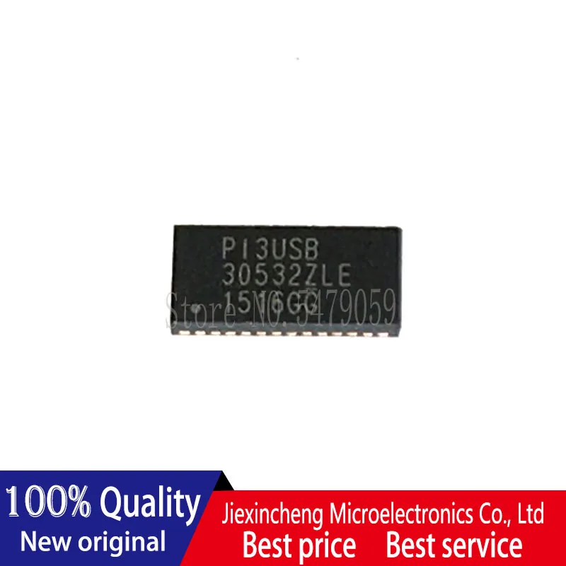 IC MUX/DEMUX USB 30532, PI3USB30532ZLEX PI3, ZLEX P13, USB 30532ZLE, TQFN40, 정품, 신제품, 10 개
