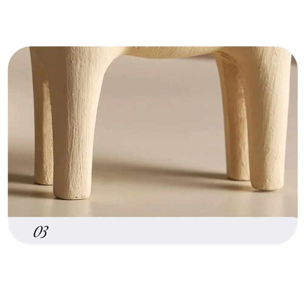 YOUZI Wooden Horse Figurine Ornament Modern Minimalist Art Crafts For Living Room Bedroom Desktop Decoration