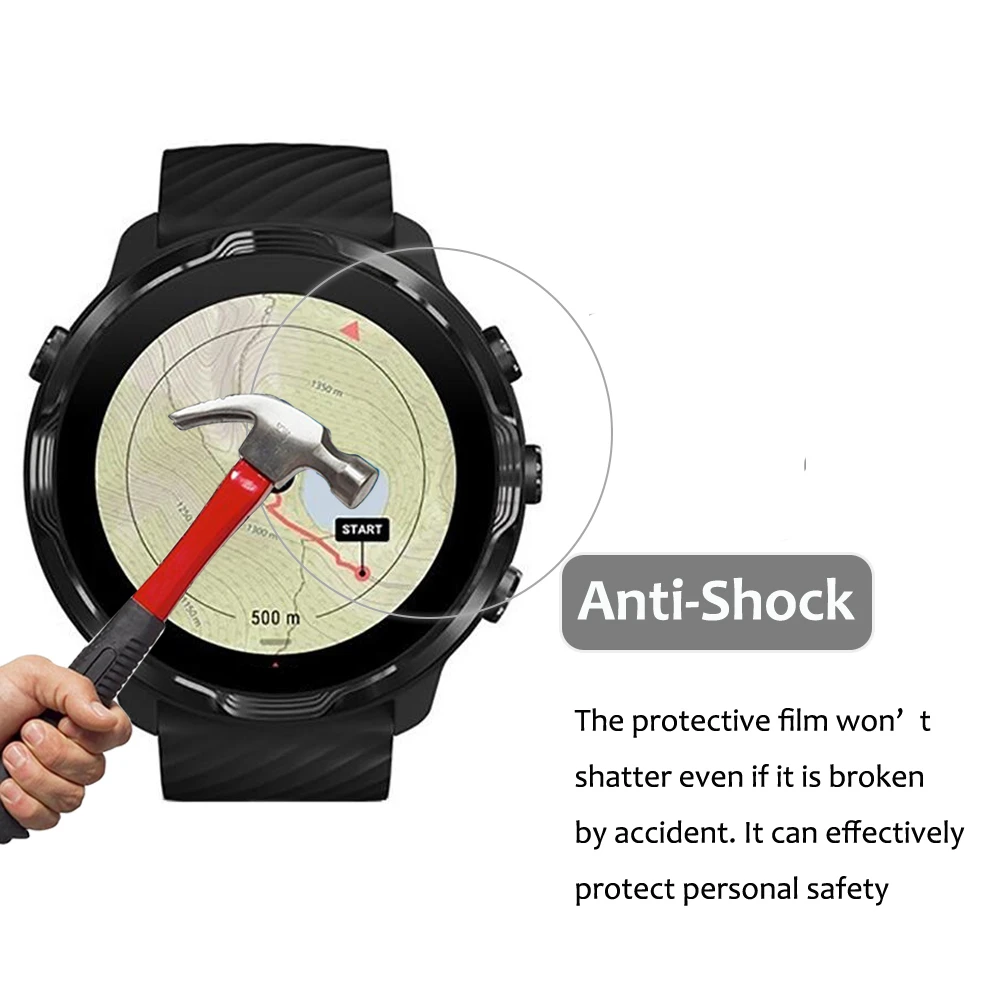 3PCS Clear Nano Anti-shock PET Protective Film For SUUNTO 7 SUUNTO7 9 Baro 9 PEAK Pro 5 D5 Smart Watch Screen Protector Film