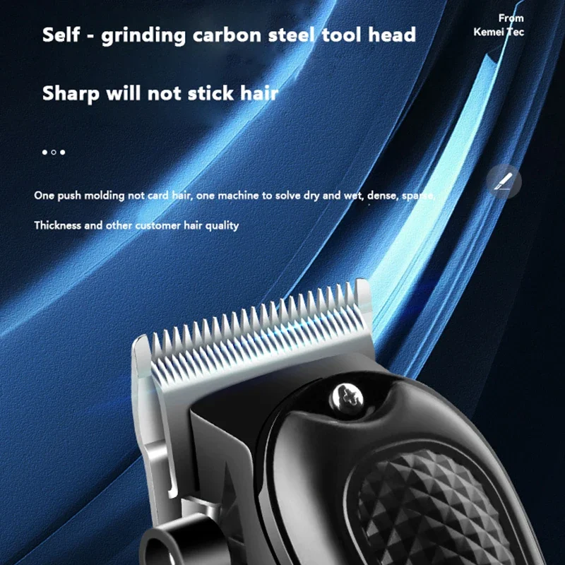 Kemei KM-1071 Professional Hair Clipper USB Charging Hair Trimmer Machine Cordless Hair Cutting Machine Men\'s Haircut Machine