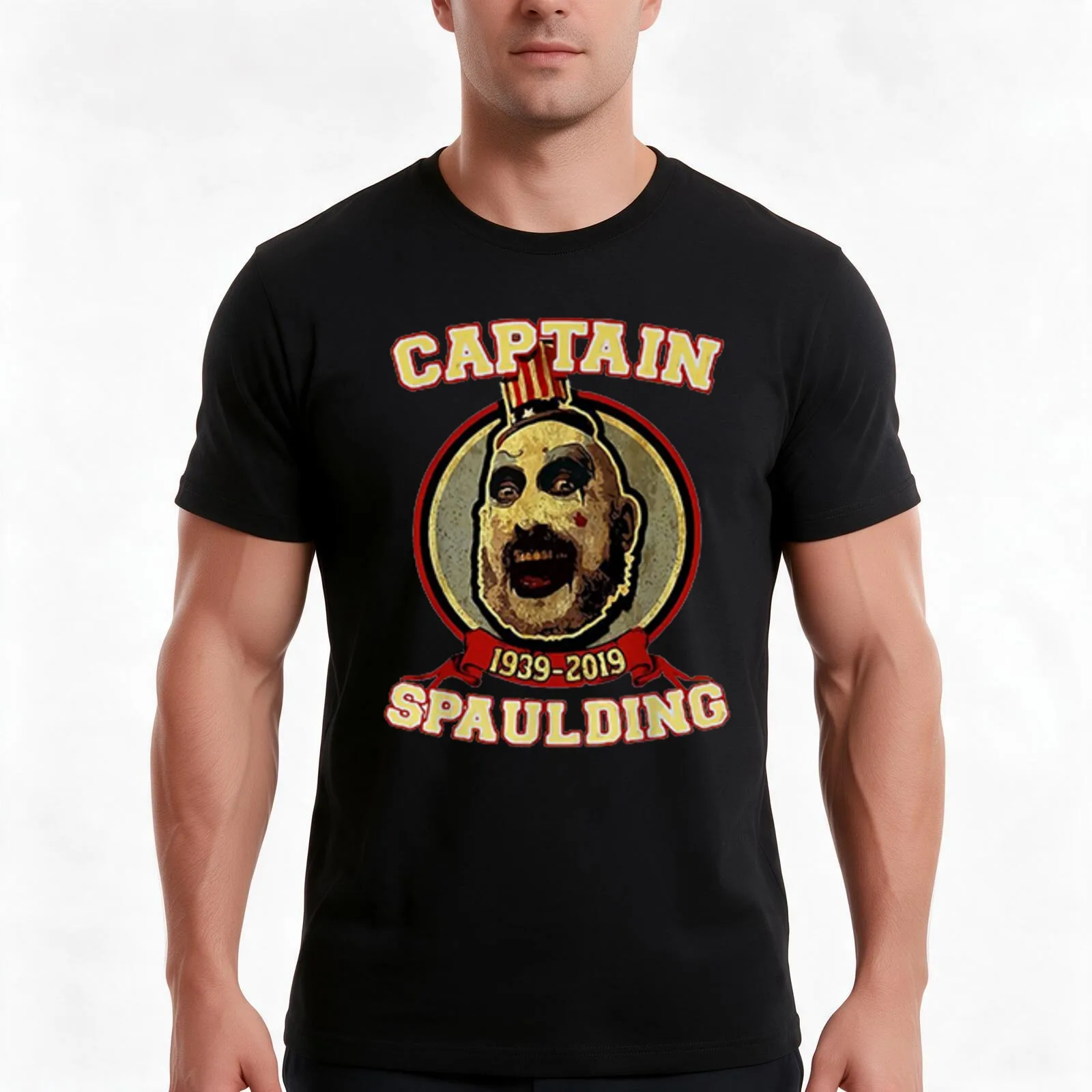Captain Spaulding devil_s rejects 3 from hell Rob zombie horror T-Shirt Summer Casual Cotton Tee Oversized Streetwear Tops