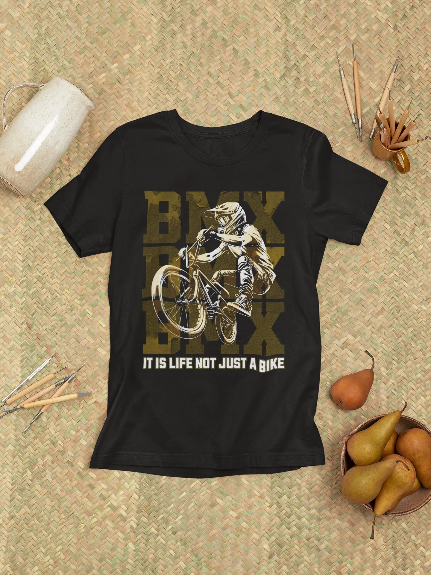 Bmx Freestyle T Shirt Not Just A Bike Inspirational Quote For Bikers Motivational Bicycle Cycling Clothing