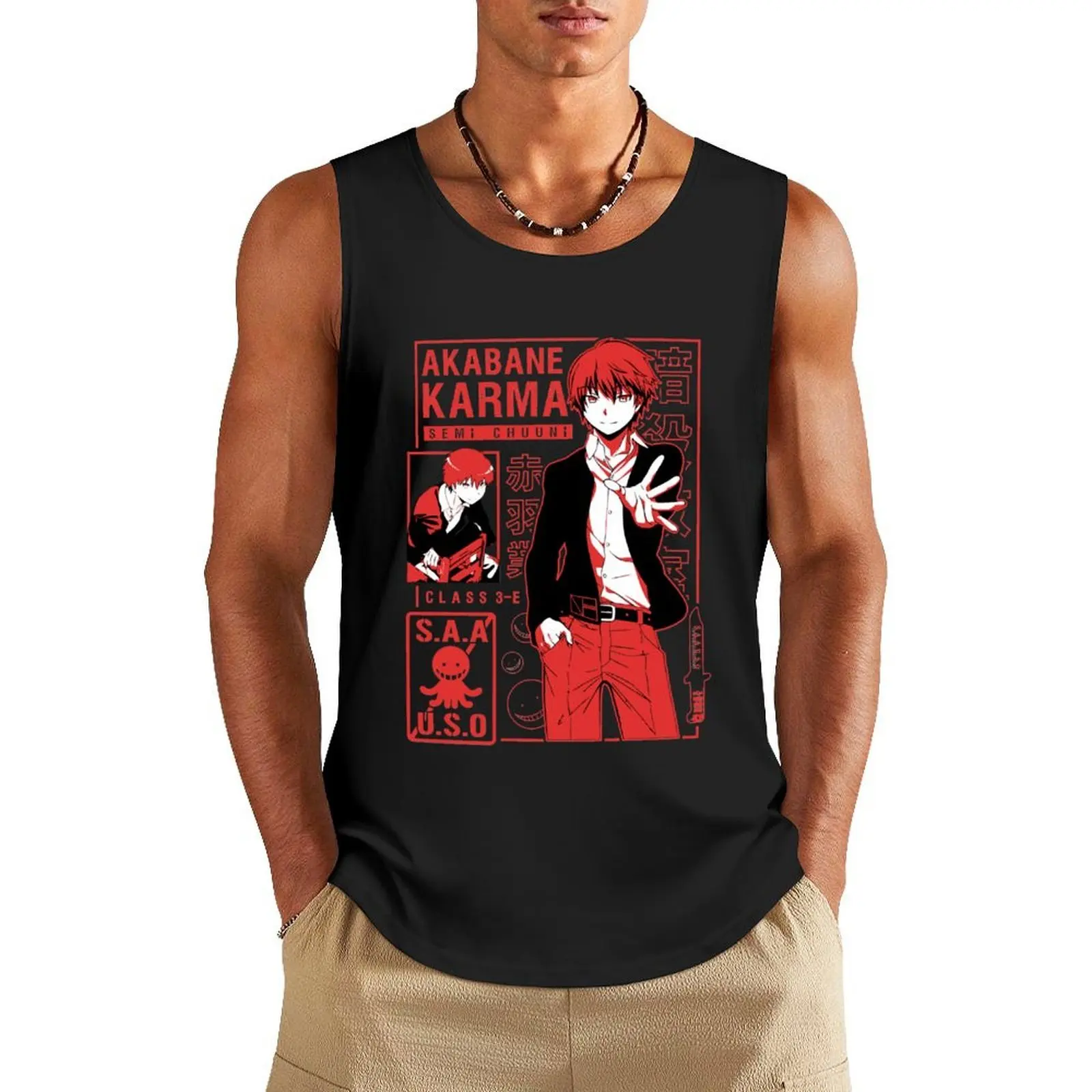 

karma book cover Tank Top training weight vest t shirt gym men clothings gym shirts