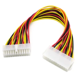 ATX 24 Pin Male to 24Pin Female Power Supply Extension Cable Internal PC PSU TW Power Lead Connector Wire 28CM 1PC Hot