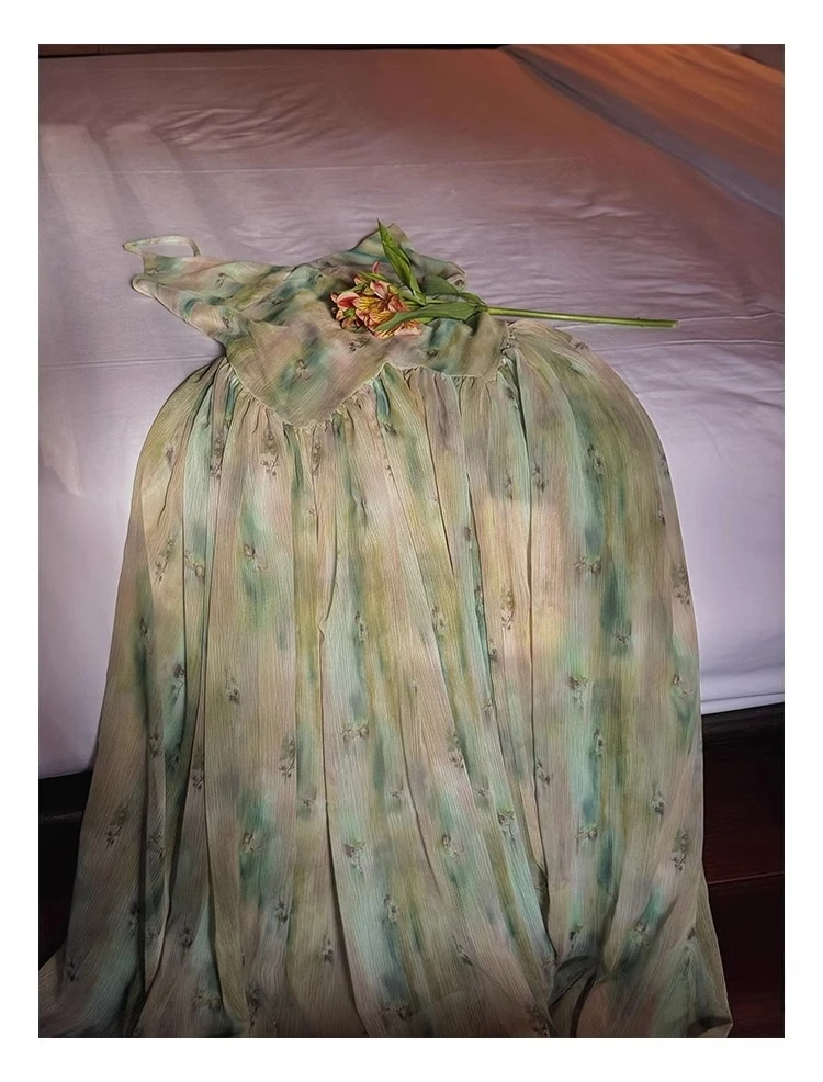 Elegancka długa sukienka maxi w kwiaty dla kobiet bez rękawów z wysoką talią sukienka w kształcie litery A letni strój Boho Chic na wakacje na plaży