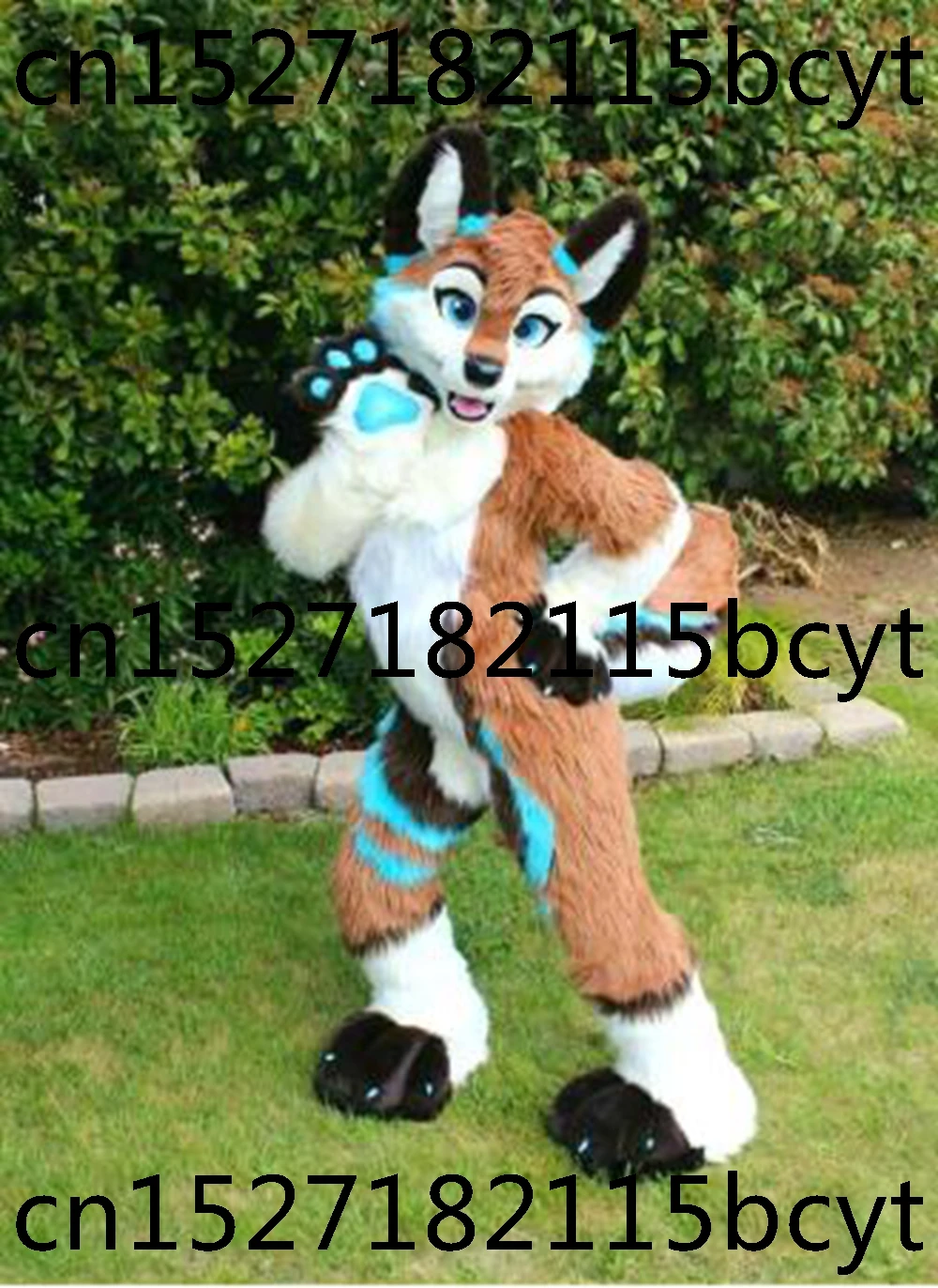 

Furry Dog Fox Mascot Costumes For Adult Animals Cosplay Costumes Cartoon Party Holiday Character Performance Christmas Maskote
