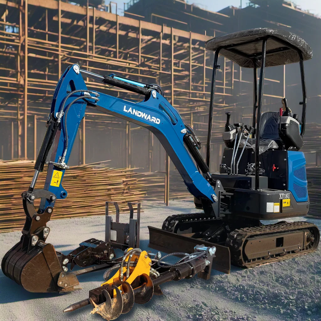 

Mini Excavator 1.8 Ton Small 15HP Powerful KUBOTA Engine Excavation Machine Hydraulic Cab Crawler Excavator for Sale Customized