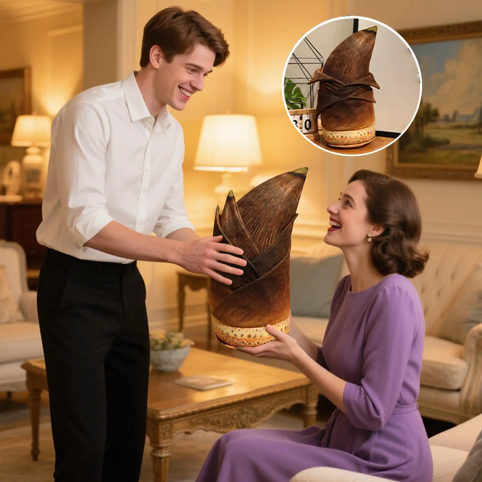 Almohada de felpa con planta simulada, juguete creativo de plantas rellenas y de peluche para decoración del hogar, regalos de cumpleaños para niños, regalo de Navidad