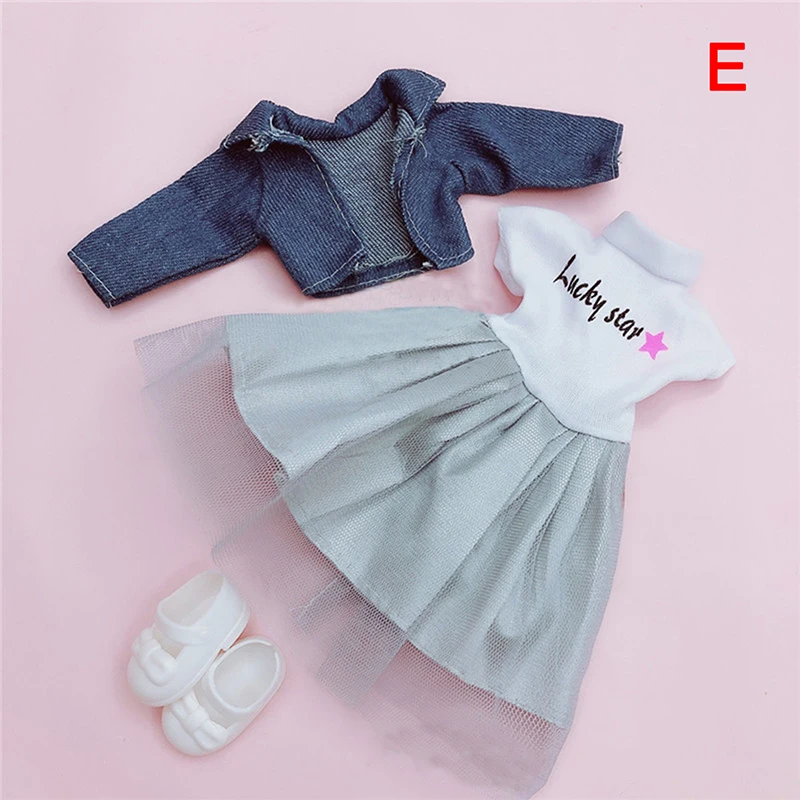30cm Doll Clothes and Shoes 1/6 BJD Fat Body Princess High Quality Dress Casual Accessories Up Cute Clothing
