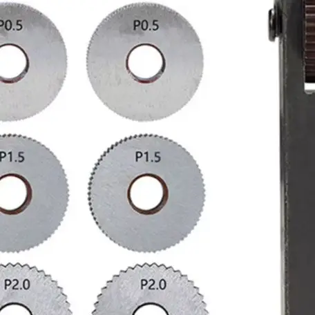 7PCS Knurling Tool Kit 0.5mm 1.5mm 2mm Diagonal Linear Single Wheels For Metal Lathe Machining And DIY Craft Projects