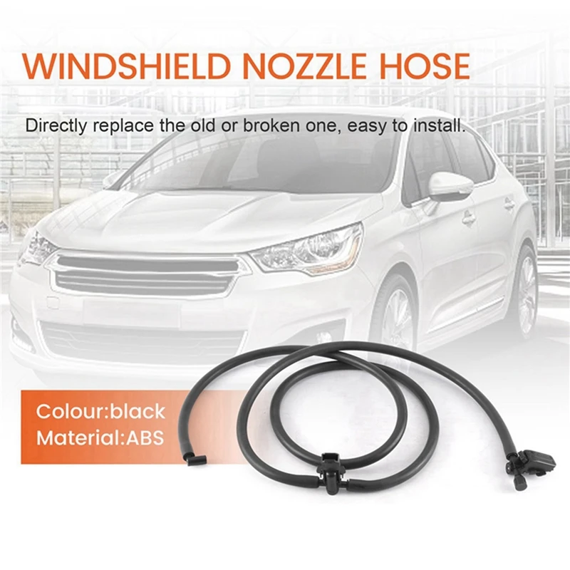 2X A1698600492 Windshield Windscreen Washer Nozzle Jet Hose For Mercedes-Benz A W169 2004-12 / B W245 2005-11 No Heated