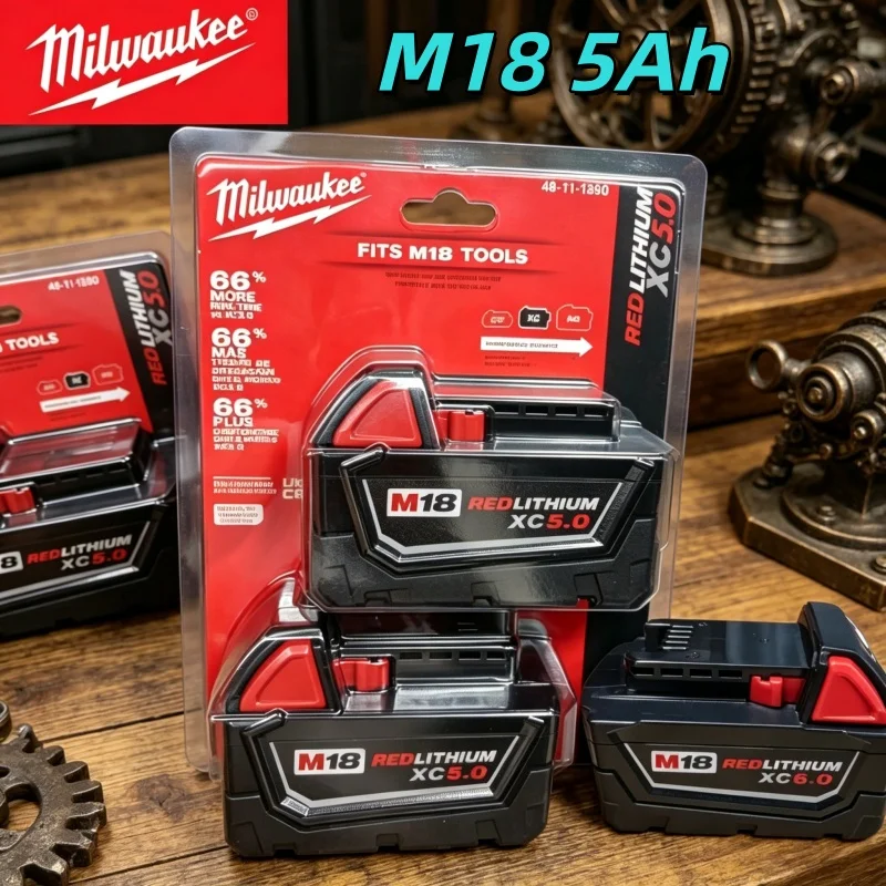 

High-quality Milwaukee M18 Series 18V 5Ah Lithium Battery Is Used for Industrial Grade of M18 Series Cordless Power Tool Battery
