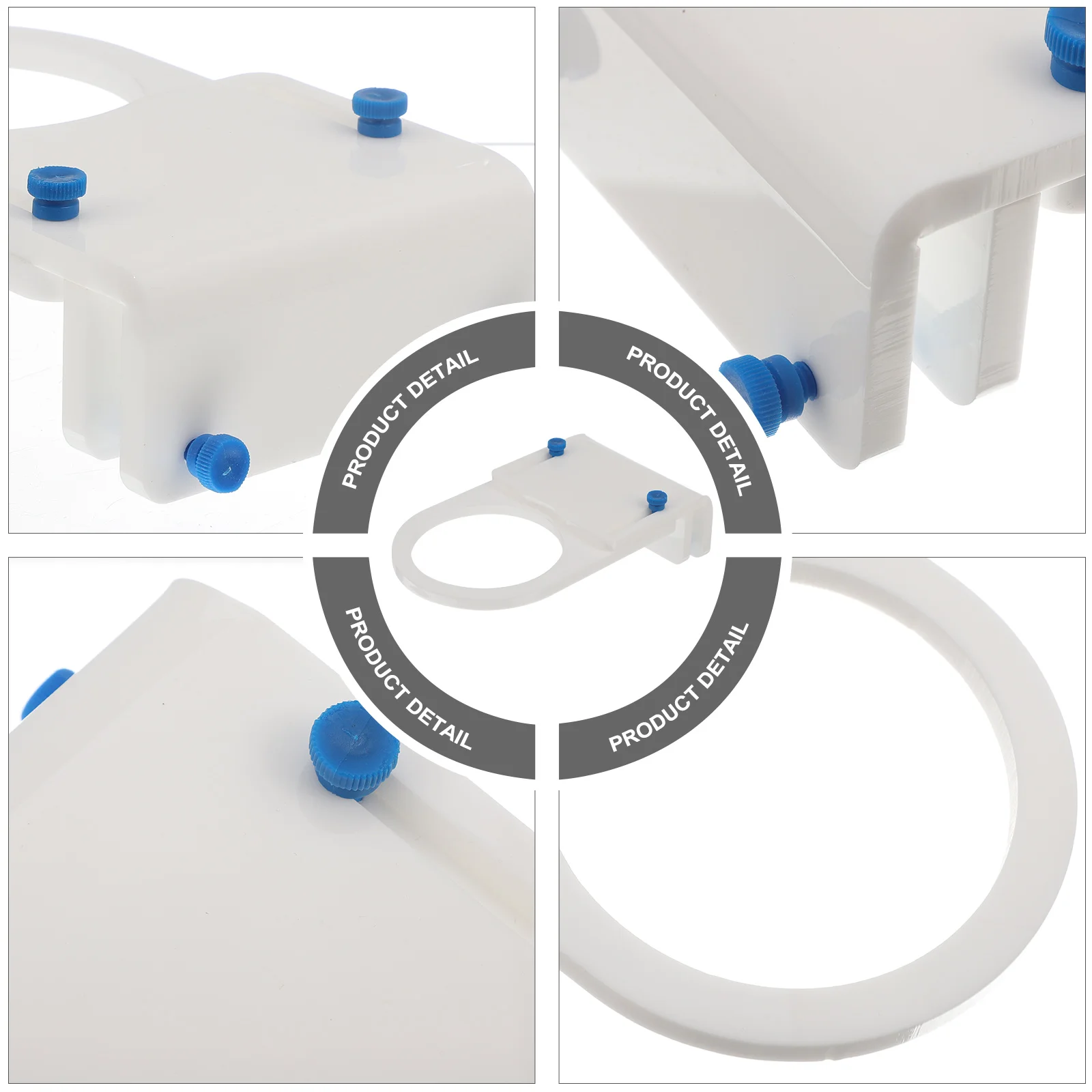 

Filter Bag Holder for Aquarium Tank 95mm Hole Acrylic Bracket Sock Mount Flexible Design Fits Small Medium Bags Easy Clean White