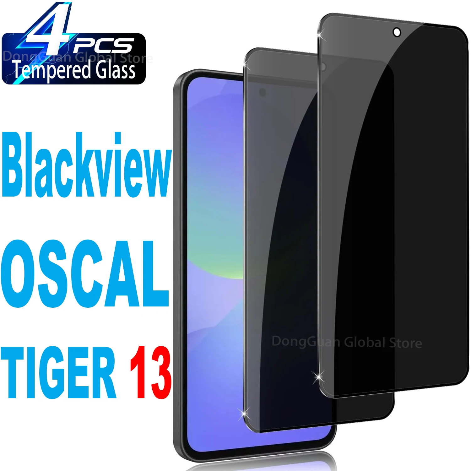 

1/4Pcs Anti Spy Tempered Glass For Blackview OSCAL TIGER 13 Protector Privacy Screen Film