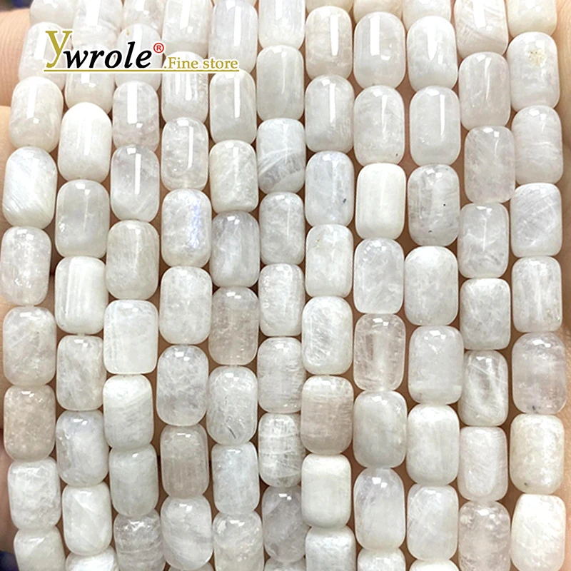 

6x9MM Cylinder Blue Moonstone Natural Stone Loose Spacer Beads for Jewelry Making DIY Earrings Bracelet Charms Accessories