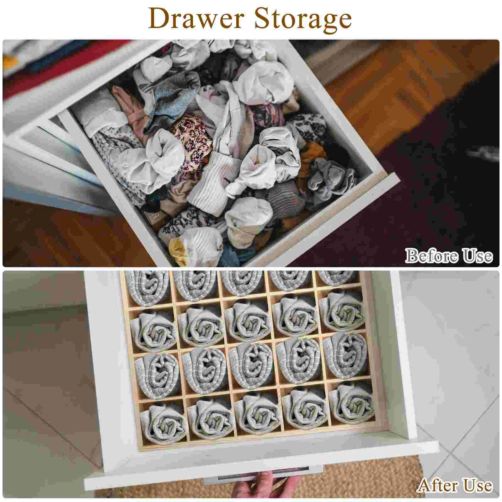 Storage Box Clothes Organizer Underwear for Boxes Socks Wicker Basket Ties Case Sundries Container Holder Panties