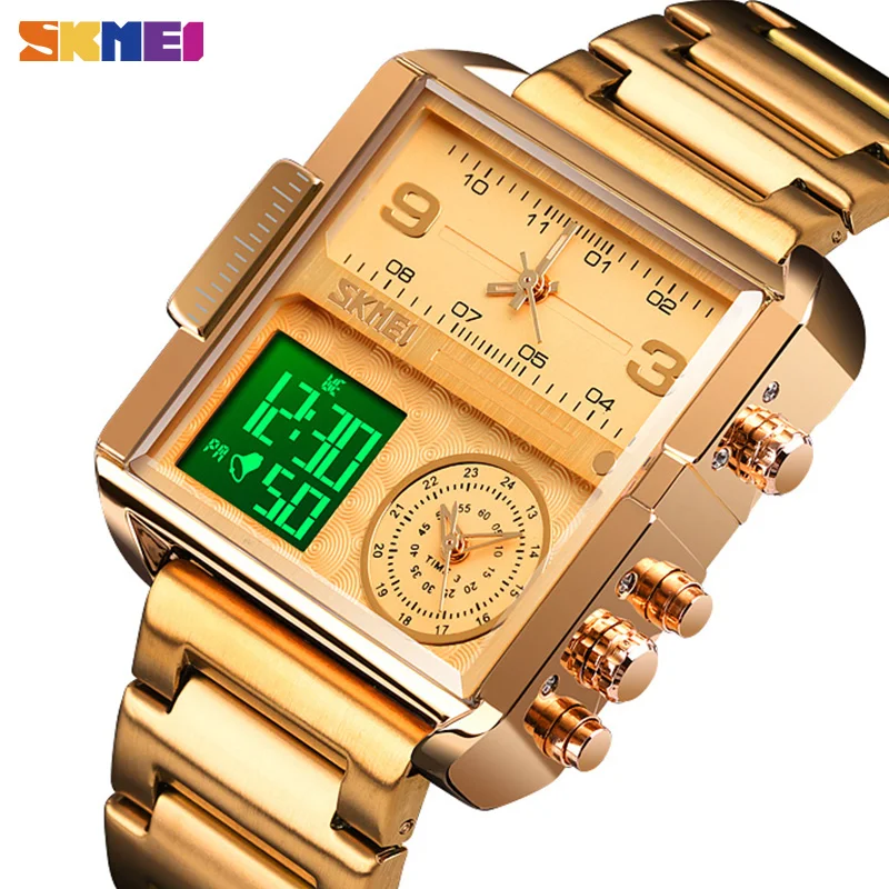 SKMEI Sports Watch Men Top Luxury Brand Waterproof Wristwatch Men Quartz Analog Digital Watches Relogio Masculino 1584