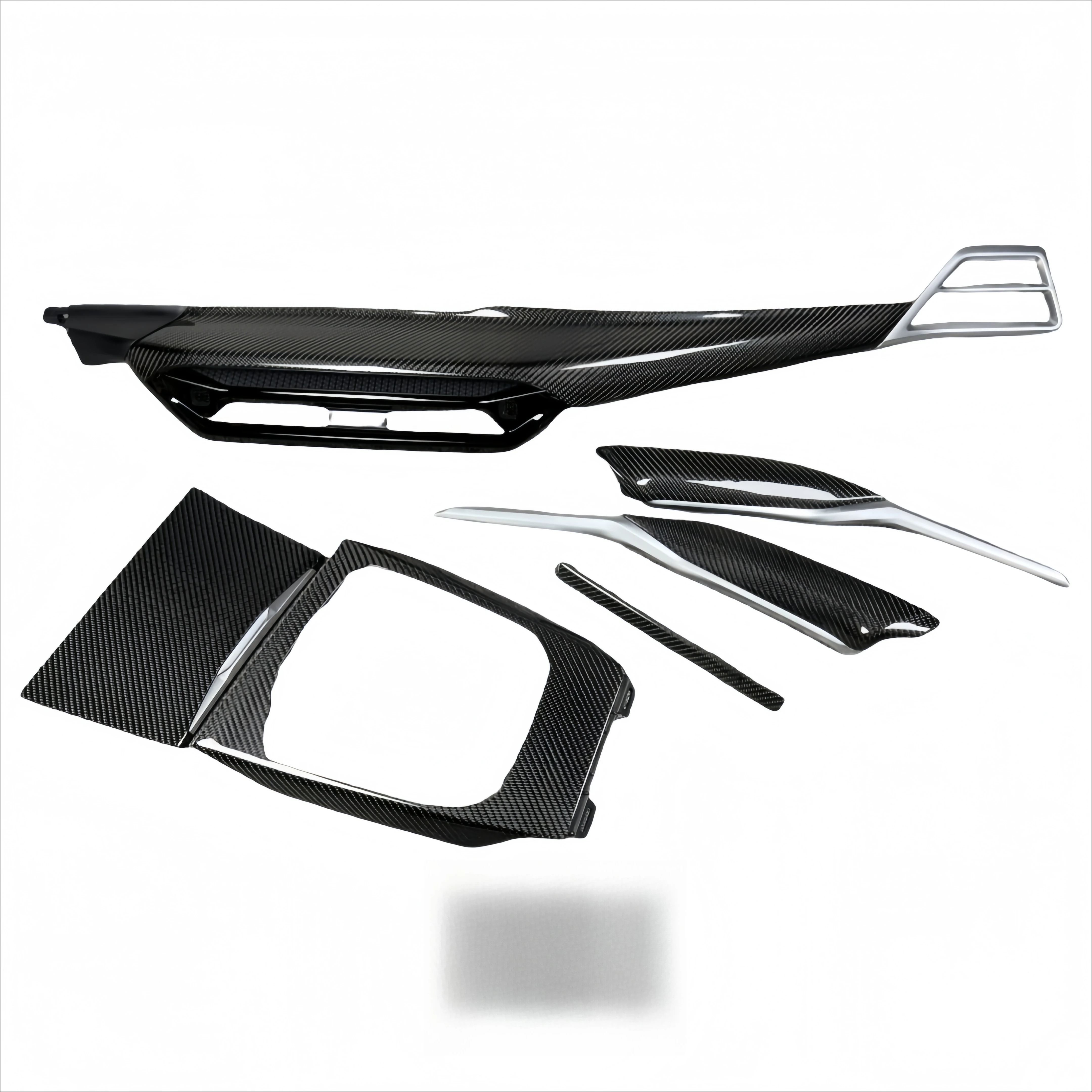 

Для BMW 2025 4 серии M4, эксклюзивная крышка панели приборной панели из настоящего углеродного волокна, отделка передней панели приборной панели, внутренняя крышка воздуховыпускного отверстия