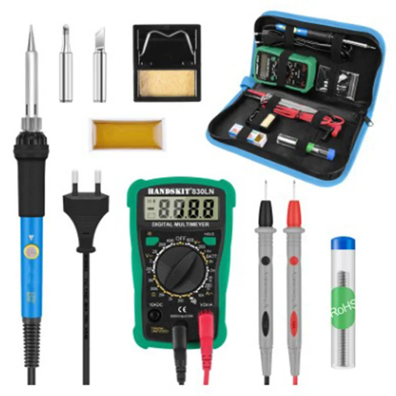 

60W Multimeter Set Constant Temperature Soldering Iron EU/US/UK