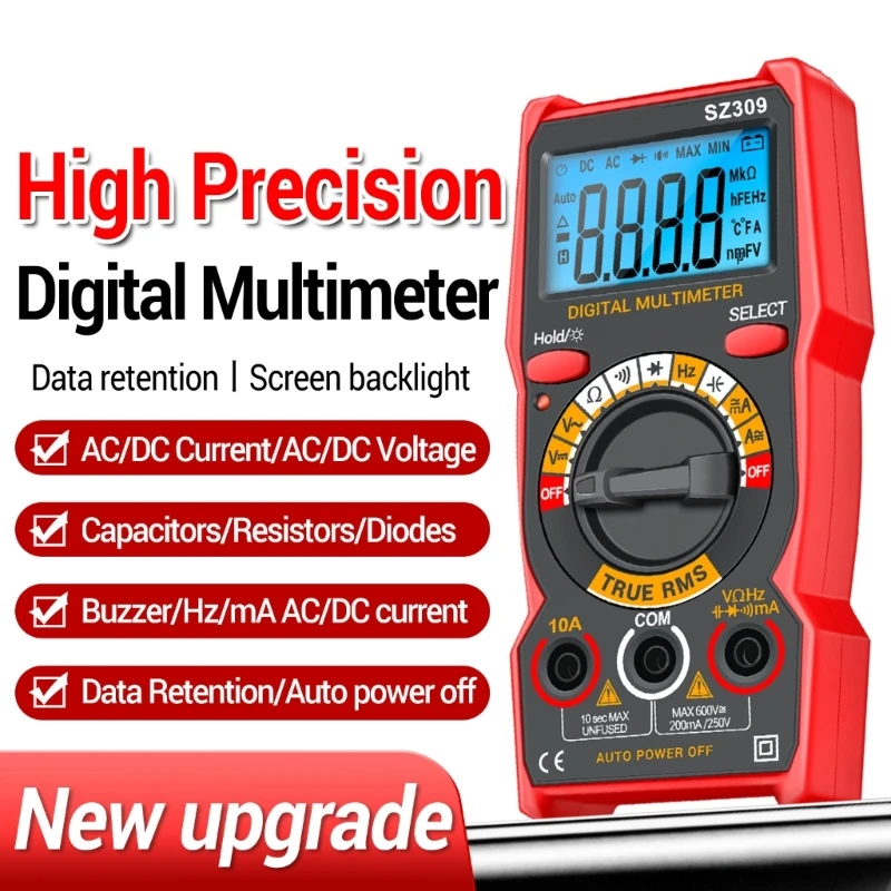 Current Tester with Buzzer 1999 Counts Multimeter Battery Operated DropShipping