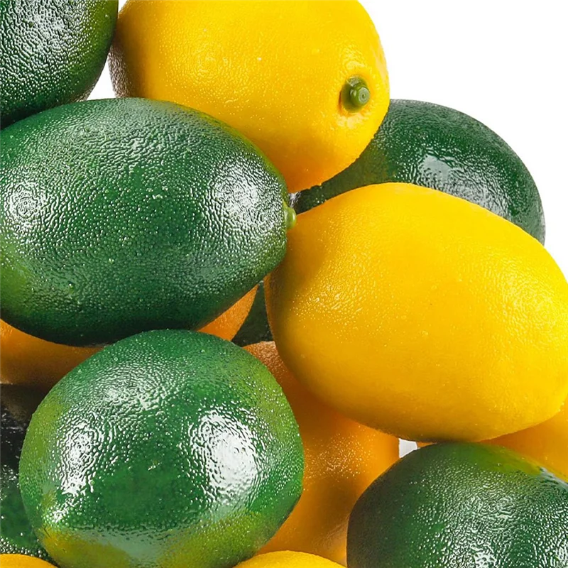 AA80-20 قطعة رغوة الليمون الاصطناعي للمنزل المطبخ مهرجان ديكور حفلات الزفاف ديكور محور