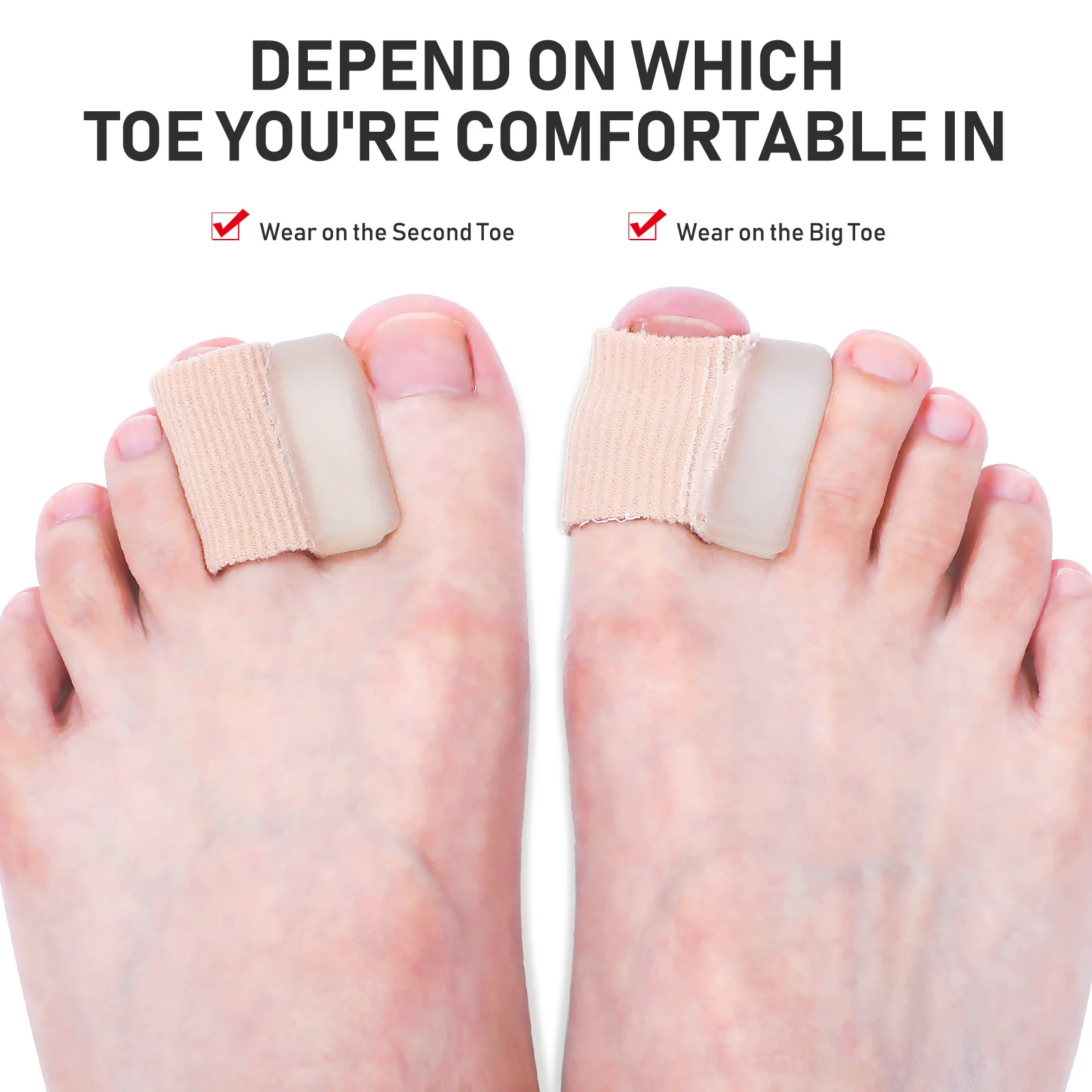 

4pcs Toe Separators Small Foot Alignment For Bunion Pain Relief Anatomical Design Washable Reusable Sebs Nylon