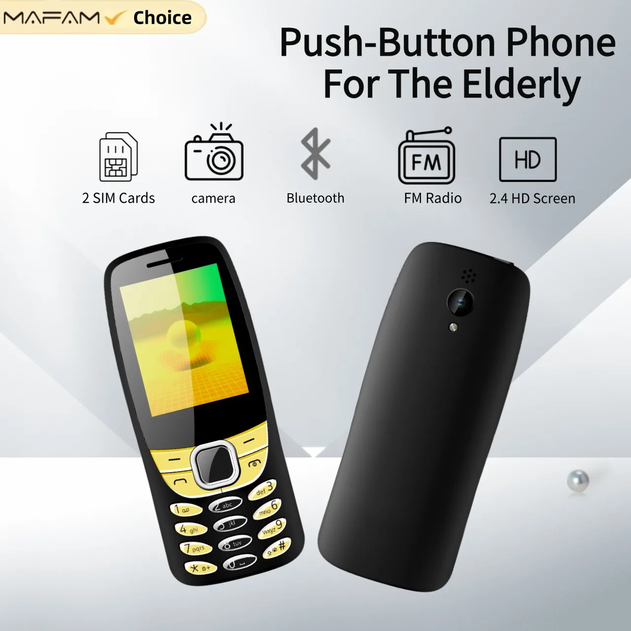 Mafam S6310 Budget Phone Large Button Senior Phone Display Bluetooth Loud Speaker 2.4