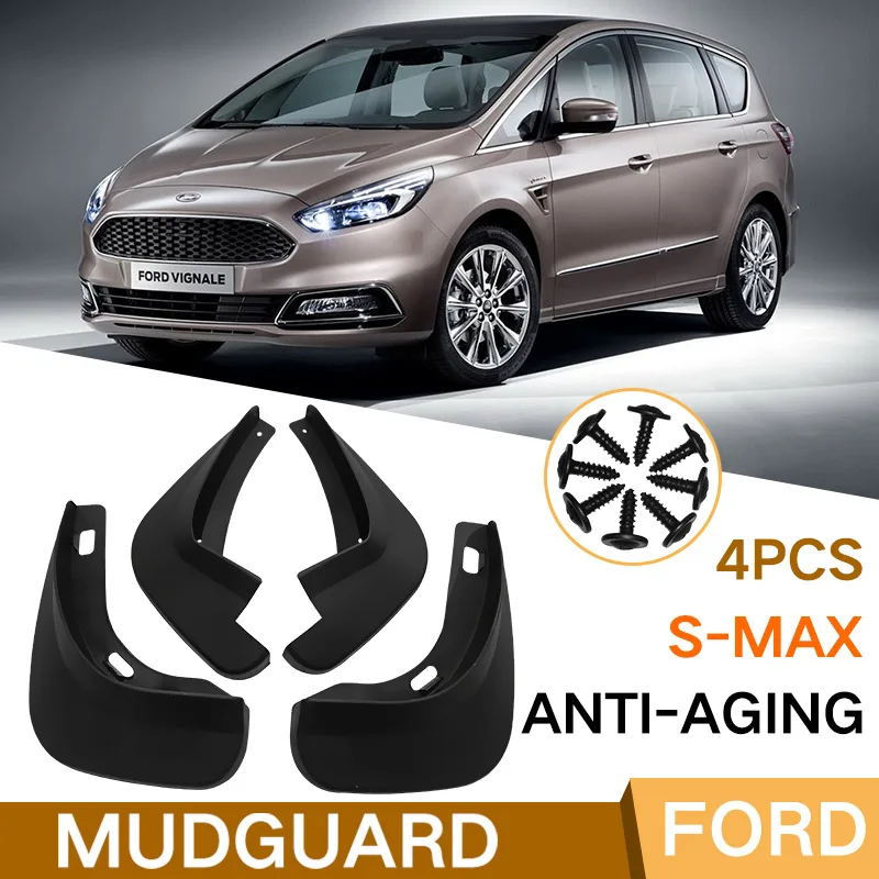 

For Ford S-MAX black car mudguard Reduce dust Resist tire dirt car accessories tools