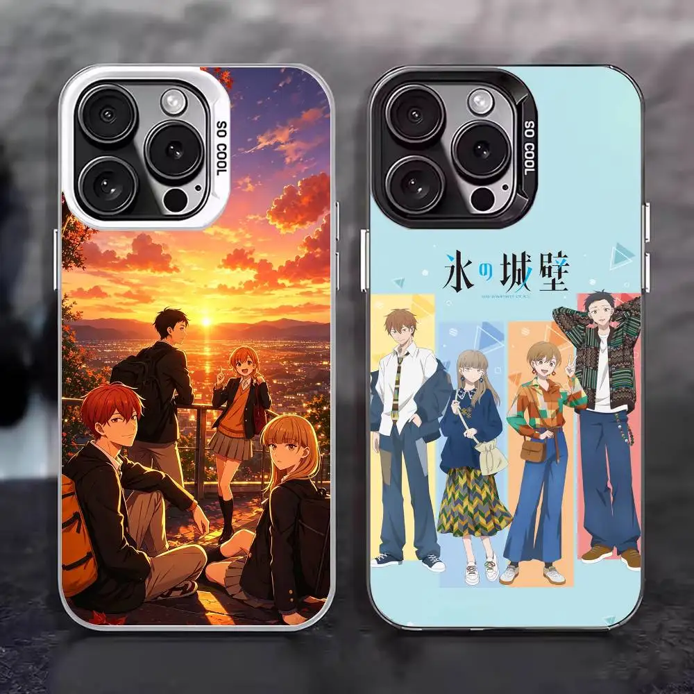 The R-Ramparts of Ice Anime Phone Case For iPhone 17,16,15,14,13,12,11,Pro Max,Plus Candy Silver Cover