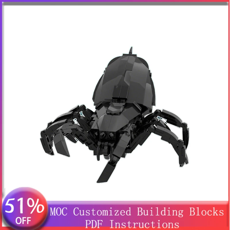 

Набор для сборки робота-паука Star Battle Black Spider MOC, 217 деталей, модульный конструктор, креативный дизайн, технология DIY, подарок для мальчика на праздник