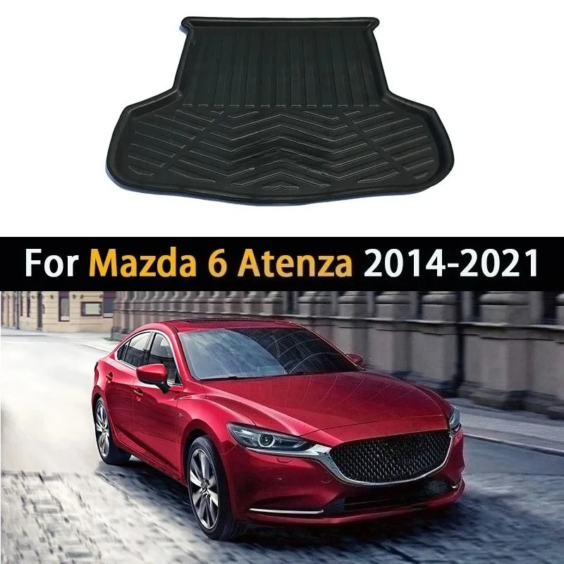

For Mazda 6 Atenza GJ GL 2014-2021 2015 2016 Car Rear Trunk Mat Waterproof Foot Liner Part Tray Pad Boot Carpet Auto Accessories
