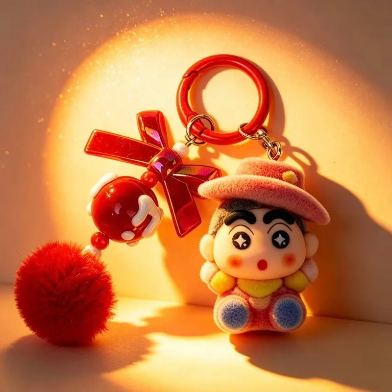 Crayon Shin-chan Series Cartoon Pendants Cute Keychains Doll Pendants Creative Fashionable and Personalized Bag Accessories