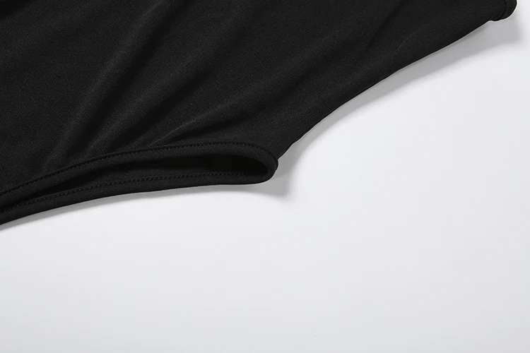 SIsterlinda Sexy Bodysuit für Damen, klassischer Trend, ärmellos, O-Ausschnitt, Patchwork, Stretch, Skinny, Mode, Midnight Street Party, Clubwear – Detail 7