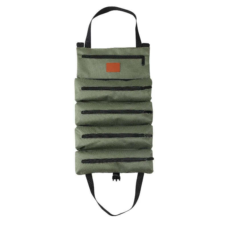 Kit di attrezzi, organizer resistente per uomini e donne, scatola di immagazzinaggio portatile con 2 borse con cerniera rimovibili, adatta per elettrici