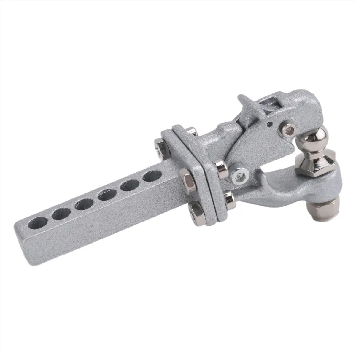 New Arrival Fashion Metal Hitch Trailer Hook For 1:10 Scx10 90046 90047 Trx4 Rc Crawler Car(Silver)
