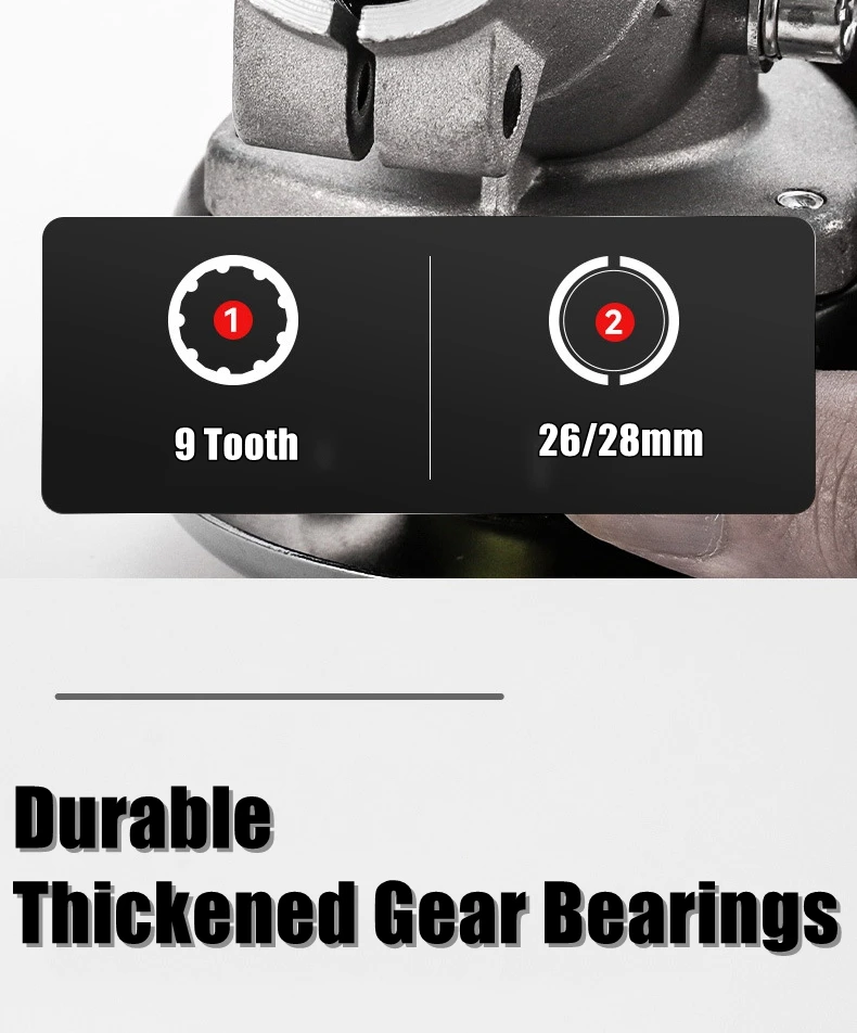 26mm/28mm 9 Zahn Trimmer Getriebe Getriebe Freischneider Rasentrimmer Ersetzen Getriebekopf Rasenmäher Teile Gartengerät – Detail 9