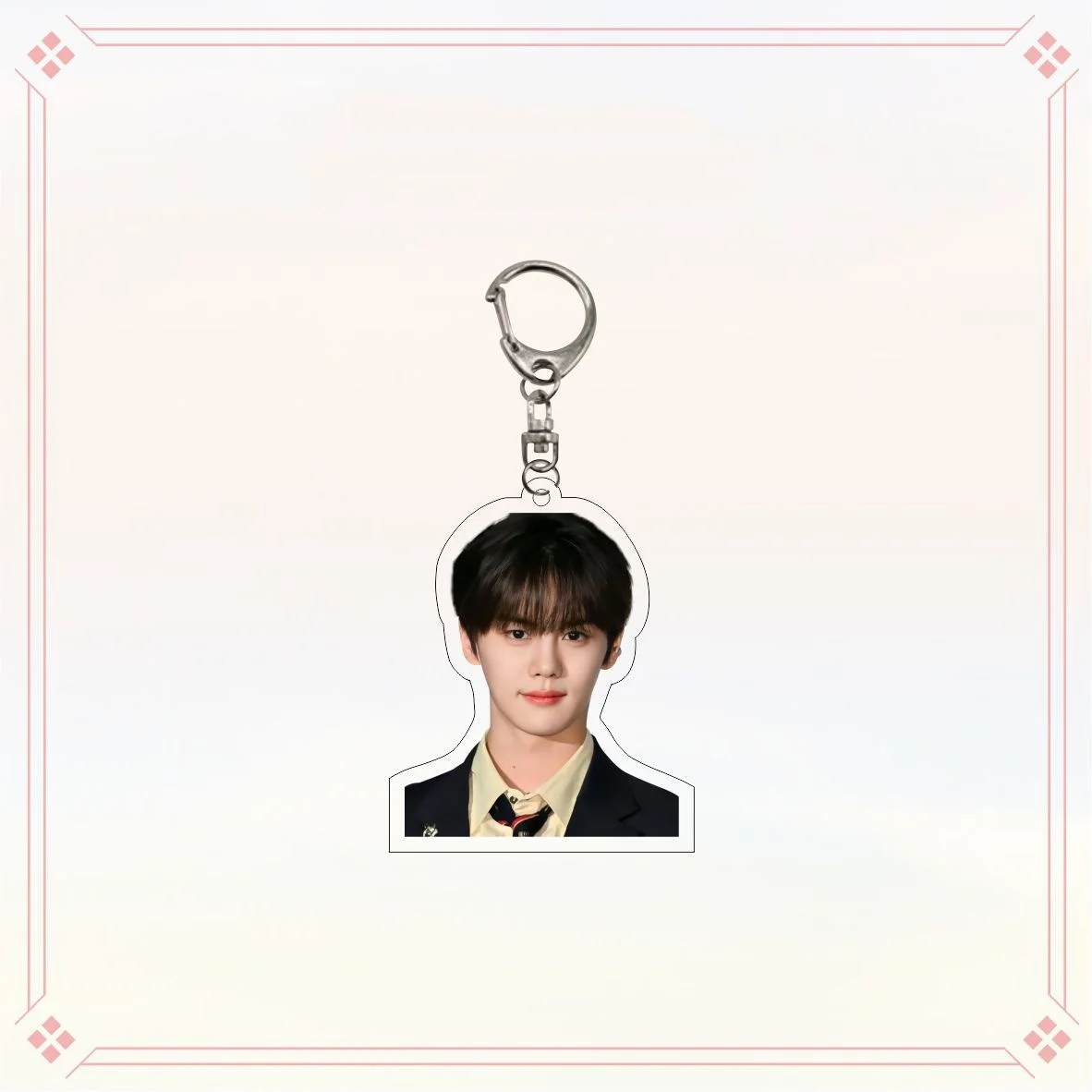 Kpop ZB1 المفاتيح 6 سنتيمتر الشكل الطباعة قلادة حقيبة الملحقات حلقة رئيسية ZEROBASEONE ZhangHao ريكي هانبين المشجعين جمع هدية